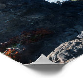 Lava venster bij Dimmuborgir, Myvatn gebied - IJsl Poster (Hoek)