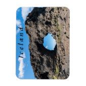 Lava-venster in Dimmuborgir, gebied Myvatn - IJsla Magneet (Verticaal)