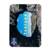 Lava-venster in Dimmuborgir, gebied Myvatn - IJsla Magneet (Verticaal)