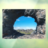 Lava-venster in Dimmuborgir, gebied Myvatn - IJsla Raamsticker (Vel 3)