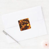 Lava Vierkante Sticker (Envelop)
