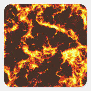 Lava Vierkante Sticker
