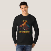 Lava Whisperer for Volcanologist Volcano Geology T-shirt (Voorkant volledig)