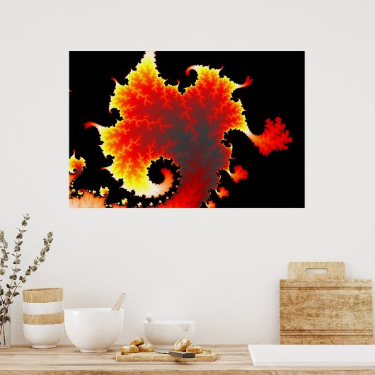 Lava-Zee - Fractal Poster (Keuken)