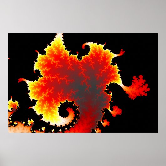 Lava-Zee - Fractal Poster (Voorkant)