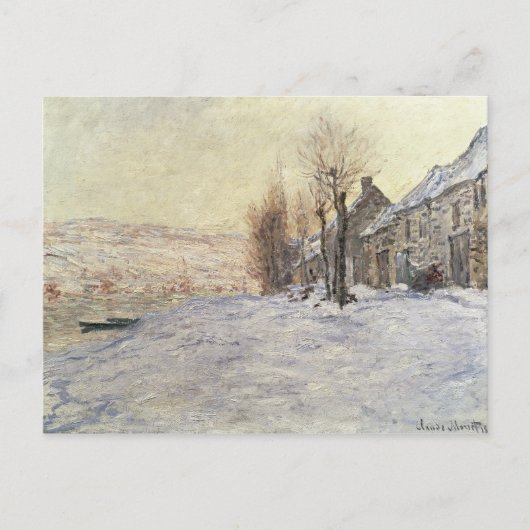 Lavacourt under Snow, c.1878-81 Briefkaart (Voorkant)