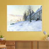Lavacourt zon en sneeuw canvas afdruk (Insitu (Woonkamer))