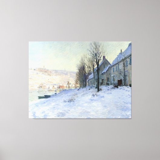 Lavacourt zon en sneeuw canvas afdruk (Voorkant)