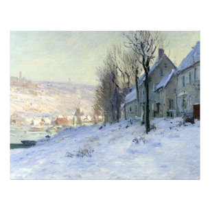 Lavacourt zon en sneeuw foto afdruk