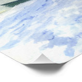 Lavacourt zon en sneeuw perfect poster (Hoek)