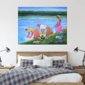 Lavadeiras Canvas Afdruk (Insitu (Slaapkamer))