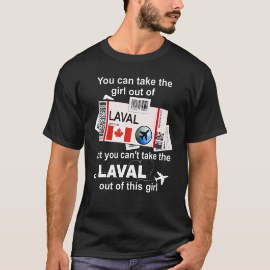 Laval Boarding Pass Laval Girl Laval T-shirt (Voorkant)