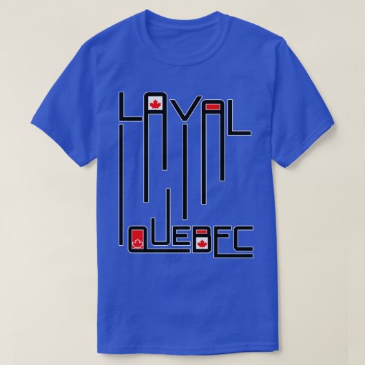Laval Quebec vlag van Canada T-shirt (Design voorkant)