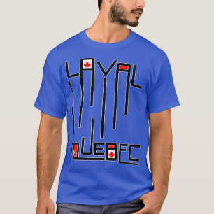 Laval Quebec vlag van Canada T-shirt