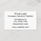 Lavalamp Acryl Giet Effect in Roze Paarse Cyaan Visitekaartje (Achterkant)