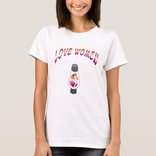 Lavalamp (lesbisch) t-shirt (Voorkant)