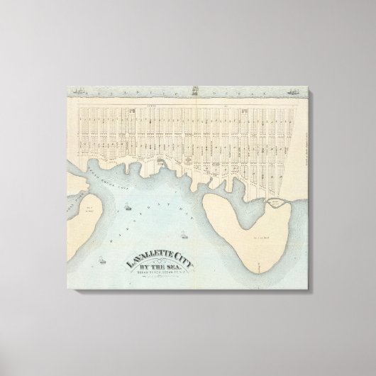 Lavallette City by the Zee, Squan Beach, NJ Canvas Afdruk (Voorkant)