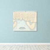 Lavallette City by the Zee, Squan Beach, NJ Canvas Afdruk (Insitu (Houten vloer))