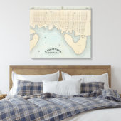 Lavallette City by the Zee, Squan Beach, NJ Canvas Afdruk (Insitu (Slaapkamer))