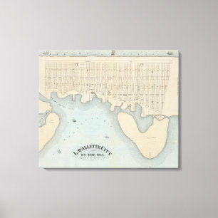 Lavallette City by the Zee, Squan Beach, NJ Canvas Afdruk