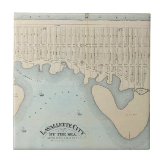 Lavallette City by the Zee, Squan Beach, NJ Tegeltje (Voorkant)