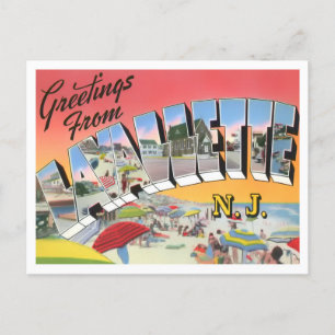 Lavallette, New Jersey  Big Letters Briefkaart
