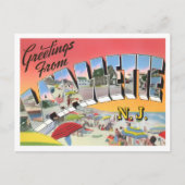 Lavallette, New Jersey  Big Letters Briefkaart (Voorkant)