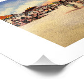 Lavallette NJ Map coördineert  stijl Foto Afdruk (Hoek)