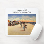 Lavallette NJ Map coördineert  stijl Muismat (Met muis)
