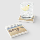 Lavallette NJ Map coördineert  stijl Stenen Onderzetter (Zijkant)