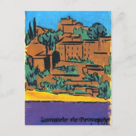 Lavande de Provence Briefkaart (Voorkant)