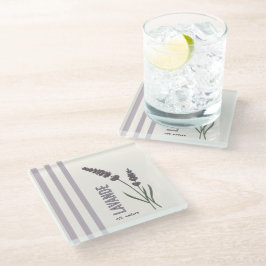 Lavande est. Nature Glazen Onderzetter