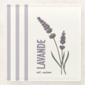Lavande est. Nature Glazen Onderzetter (Voorkant)