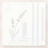 Lavande est. Nature Glazen Onderzetter (Achterkant)