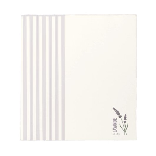 Lavande est. Nature Notitieblok (Voorkant)