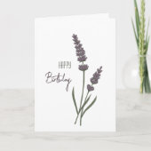Lavande flowers kaart (Voorkant)