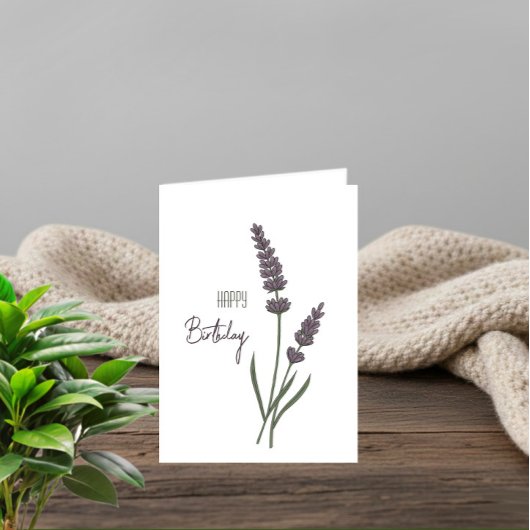 Lavande flowers kaart