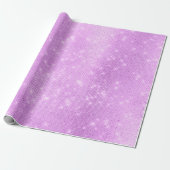 Lavande Paarse Amethist Plum Sparkly Sequins Cadeaupapier (Uitgerold)