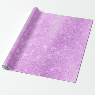 Lavande Paarse Amethist Plum Sparkly Sequins Cadeaupapier