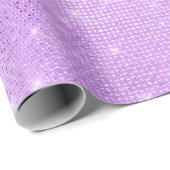 Lavande Paarse Amethist Plum Sparkly Sequins Cadeaupapier (Rol Hoek)
