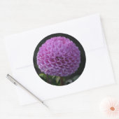 Lavander Dahlia Ronde Sticker (Envelop)