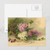 Lavander en White Beauty Briefkaart (Voorkant / Achterkant)