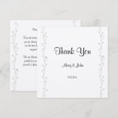 Lavander Floral Script Love Heart Wedding (Voorkant / Achterkant)