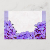 Lavander Hydrangeas Kamerreserveringen Informatiekaartje (Achterkant)