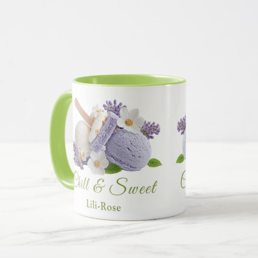 Lavander Ice Cream Sandwich Day Mok (Voorkant links)