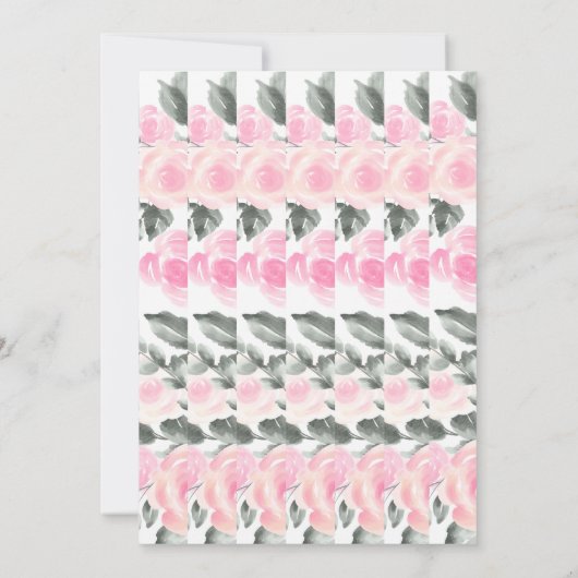 Lavander Jurk, Eiffeltoren Floral Quinceañera Kaart (Achterkant)