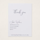 Lavander Necklace & Earrings Jewelry Display Card Visitekaartje (Achterkant)