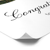  Lavander Purple Floral Graduation welcome  sign Poster (Hoek)