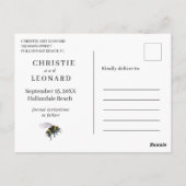 Lavander Simple Elegant Save the Date Briefkaart (Achterkant)