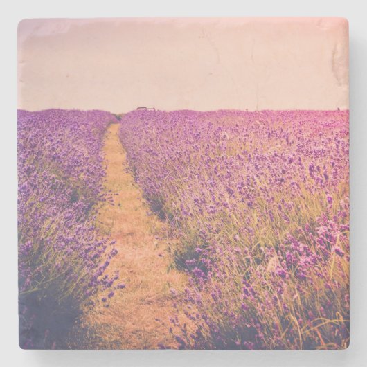 Lavander Stenen Onderzetter (Voorkant)